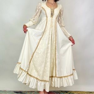 Vintage Boho Gunne Sax 1970’s Wedding Dress